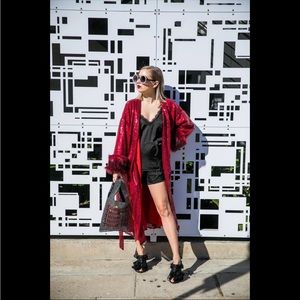 Ruby Sequin Kimono